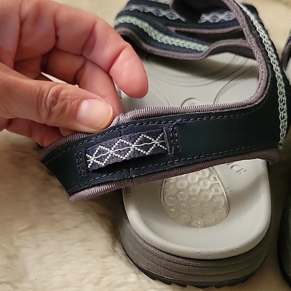 Dr. Scholl's Women's Navy Strappy Sandals. Gel Cushion Size 6M. - Picture 13 of 15